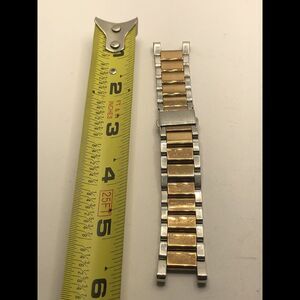 Michael Kors Watch Parts Links Partial Band Clasp RoseGold 2-tone 18mm PJ384